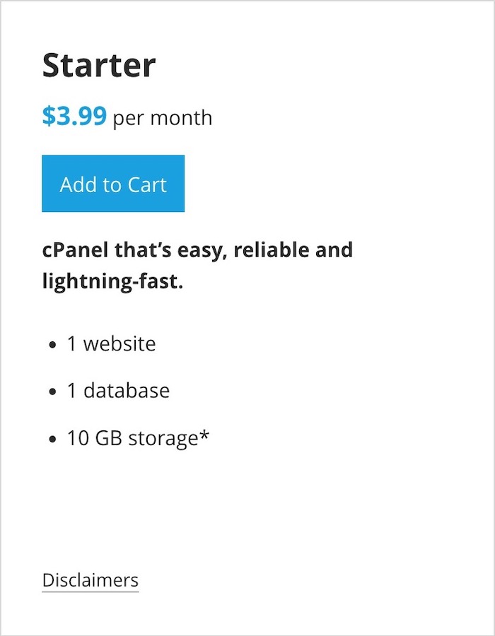 cPanel Starter